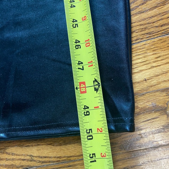 SEXY! Black Lycra “Rubber” slip on dress. Size Medium. Mock turtleneck. - Picture 7 of 10